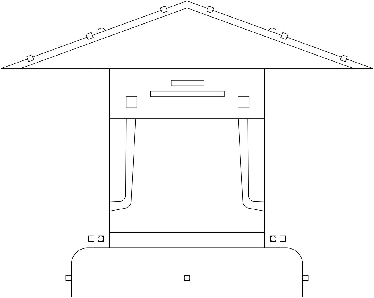 Pagoda Column Mount PDC-9