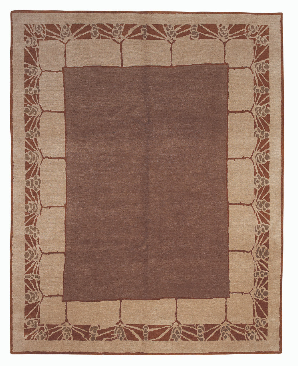 Craftsman Pinecone Chestnut Brown Rug