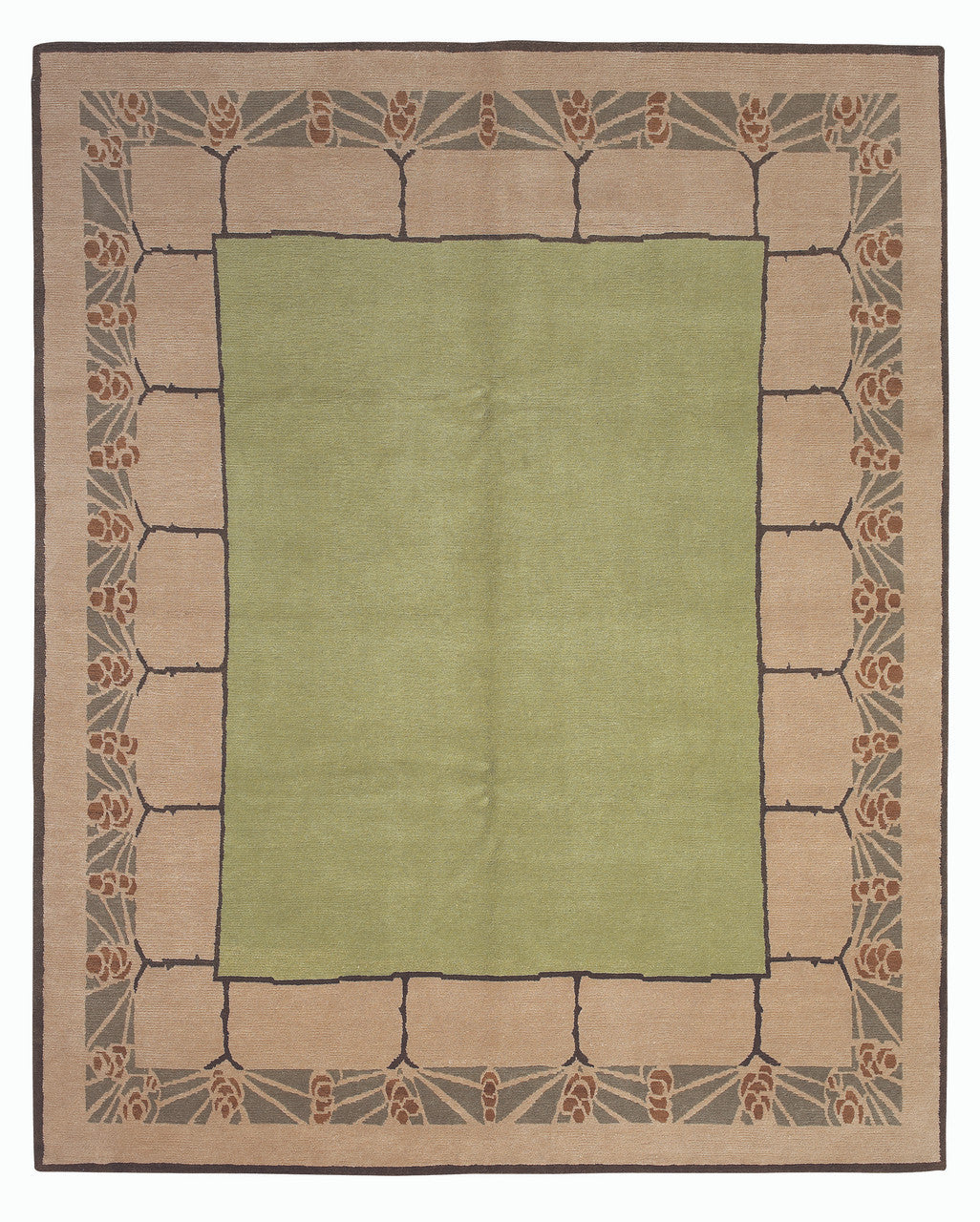 Craftsman Pinecone Pistachio Rug