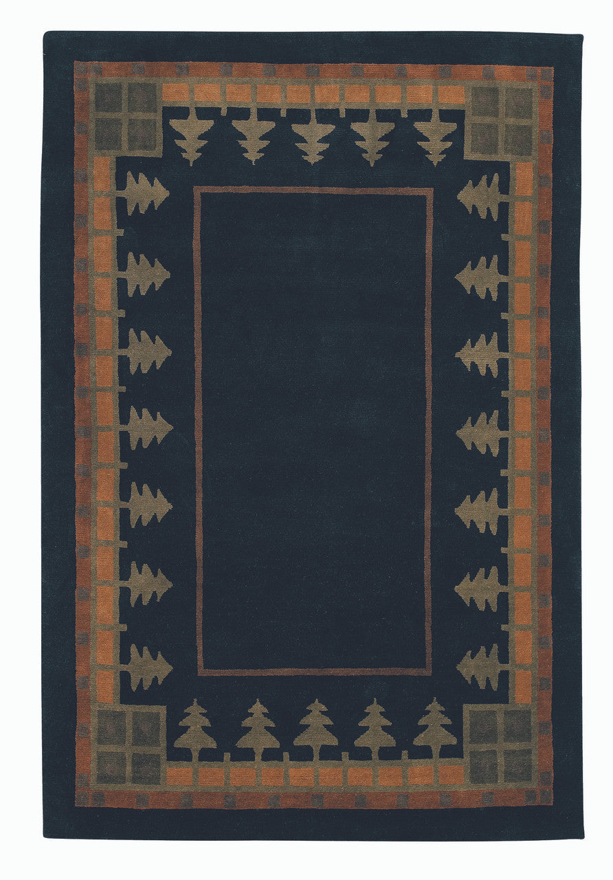 Craftsman Pine Forest Ebony Rug
