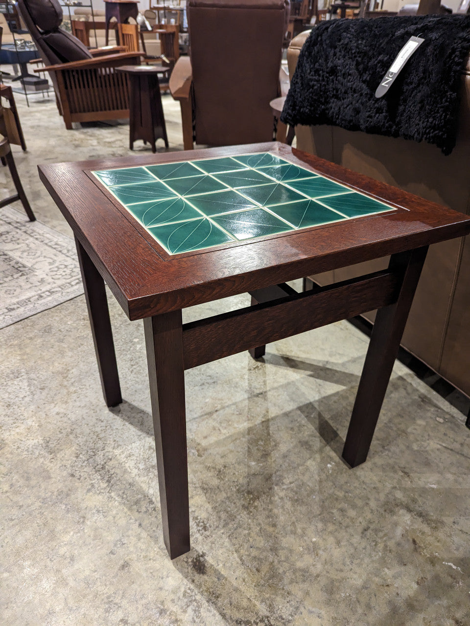 Tile Top End Table by Stickley - In Stock