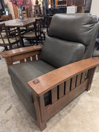 Bow Arm Morris wall Hugger Power Recliner by Stickley - In Stock