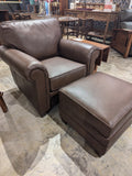 Arlington Chair and Ottoman by  Stickley
