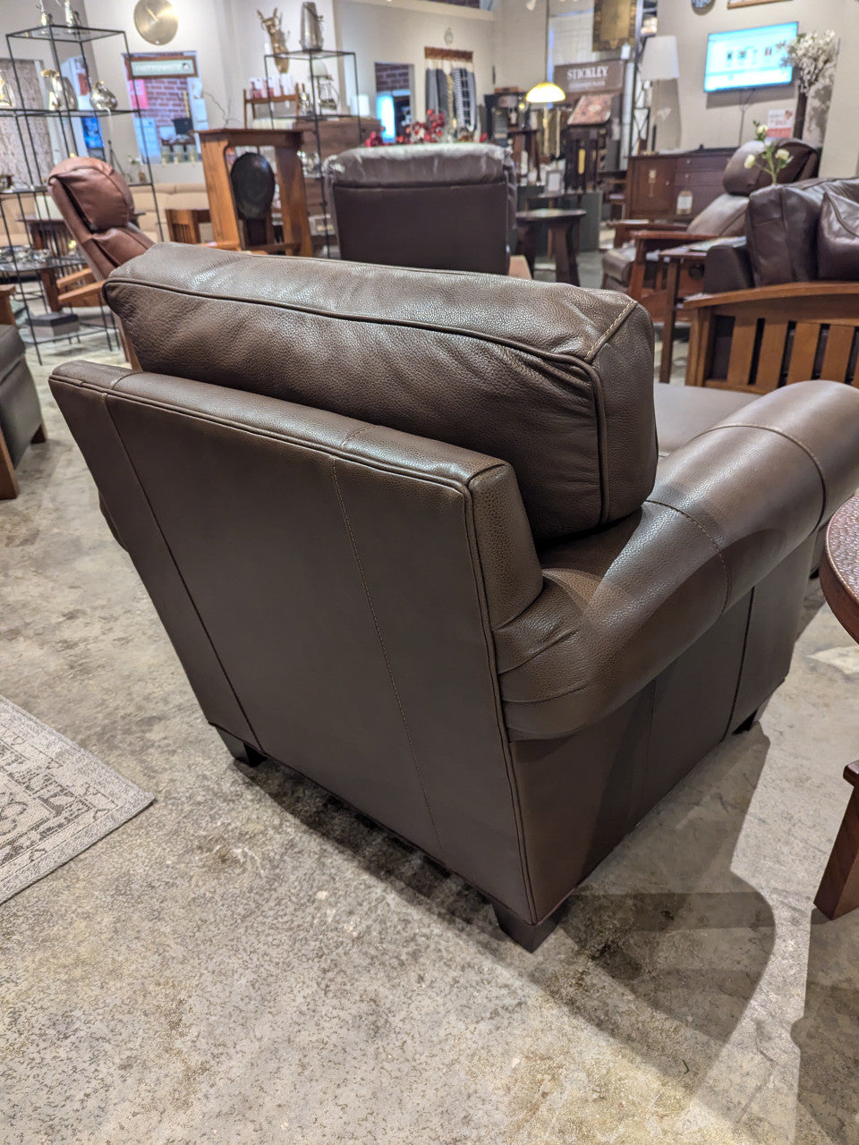 Arlington Chair and Ottoman by  Stickley