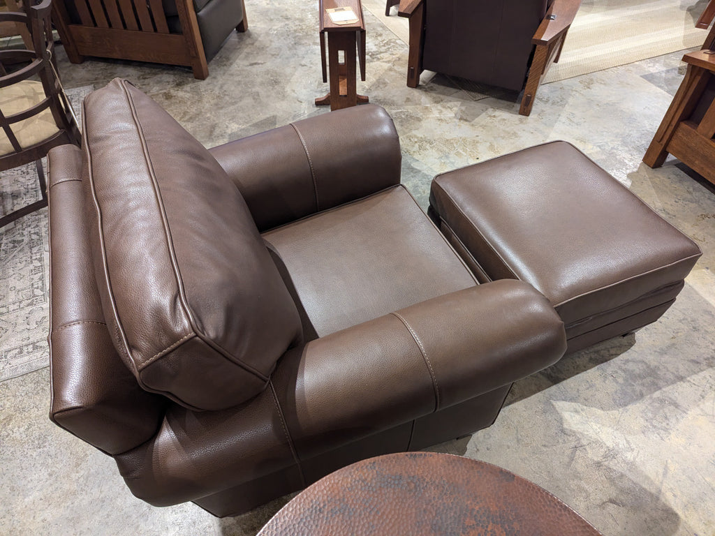 Arlington Chair and Ottoman by  Stickley