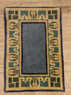 Arrowroot Skyblue 2x3 Tiger Rug