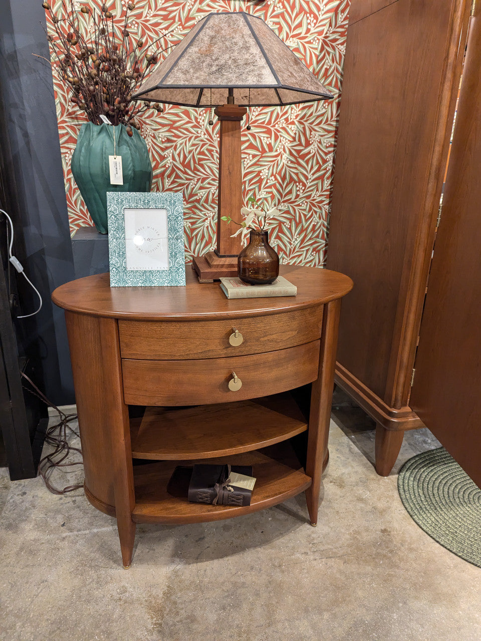 Martine Oval Nightstand by Stickley - In Stock