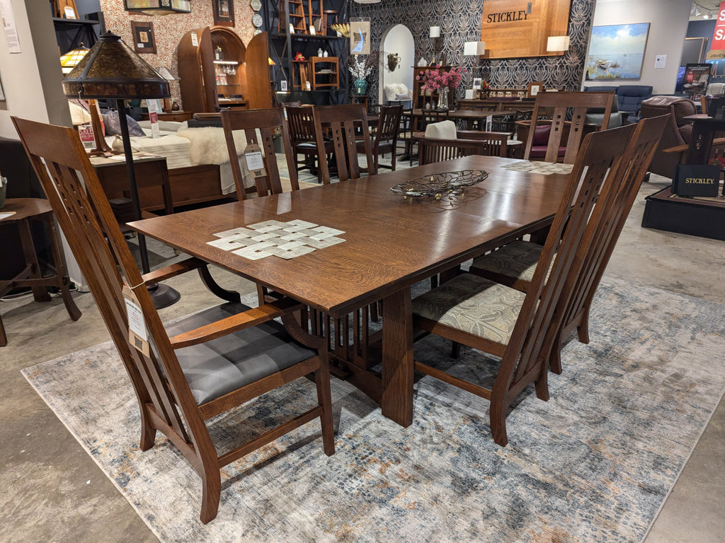 Highlands Trestle Table by Stickley - In Stock