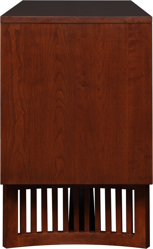 Side view of sideboard. 