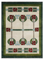 The Rose Hand Knotted Wool Rug | PC-59A