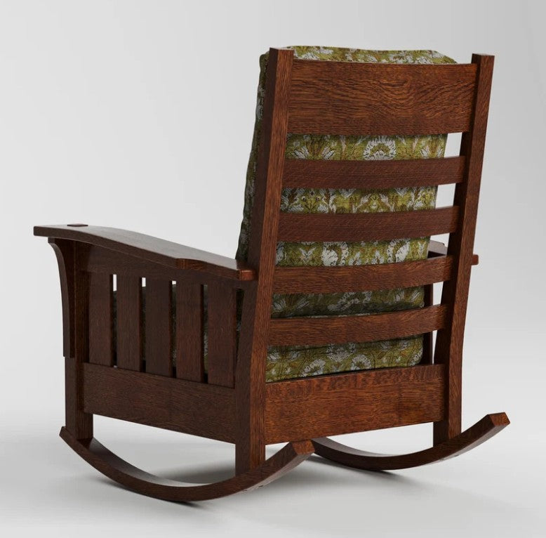 Bow Arm Rocker with Loose Cushion by Stickley - Promo