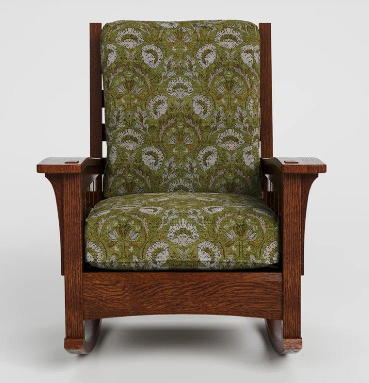 Bow Arm Rocker with Loose Cushion by Stickley - Promo