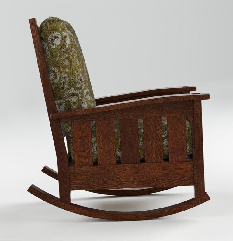 Bow Arm Rocker with Loose Cushion by Stickley - Promo