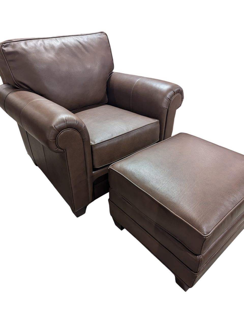 Arlington Chair and Ottoman by  Stickley
