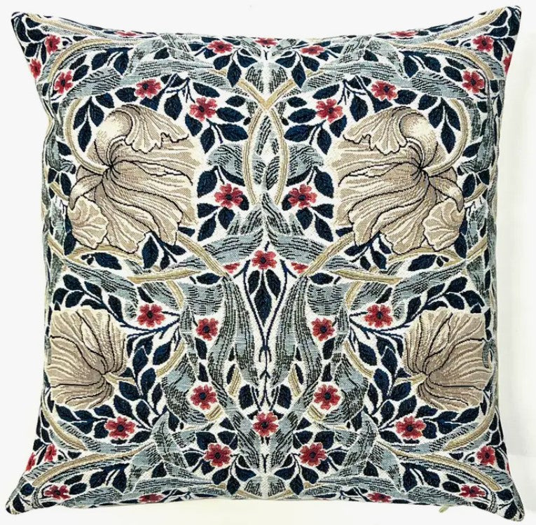 William Morris Pimpernel English Deco Tapestry Pillow