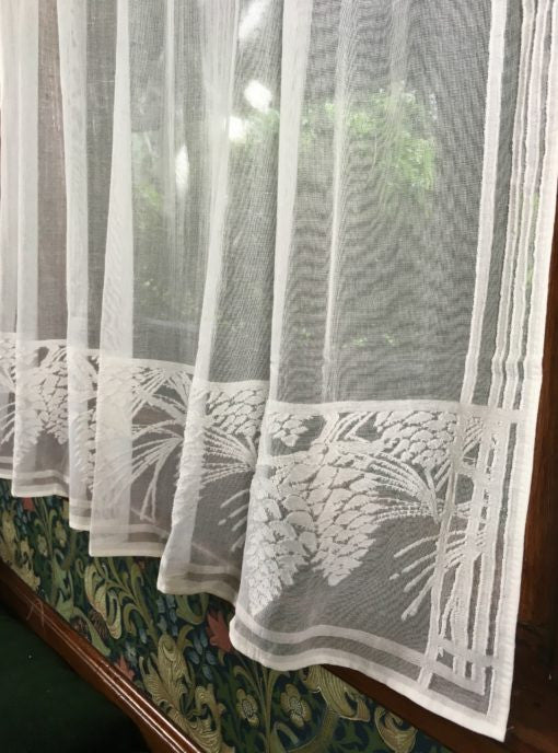 Pine Cone Lace Curtain Panel