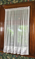 Pine Cone Lace Curtain Panel