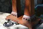 Prairie Craftsman Double Pedestal Table Lamp