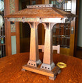 Prairie Craftsman Double Pedestal Table Lamp