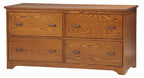 Prairie Mission Four Drawer Lateral File Cabinet