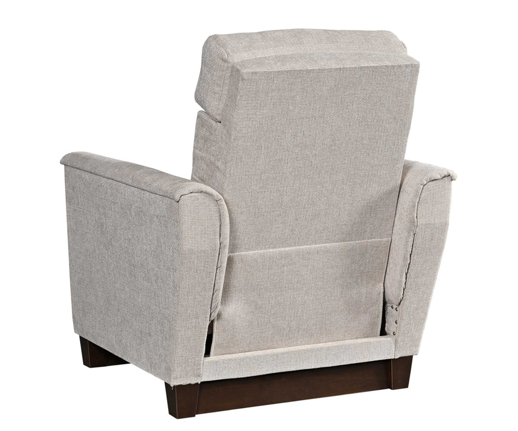 Back view of a baltimore recliner. 