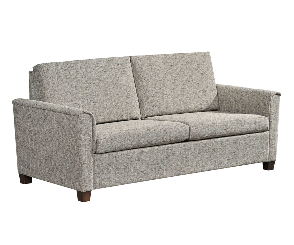 Baltimore sleeper sofa in grey on a white background. 
