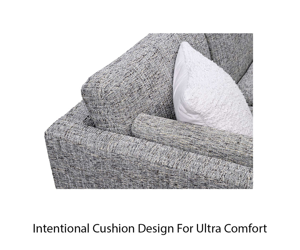 closeup of sectional detail