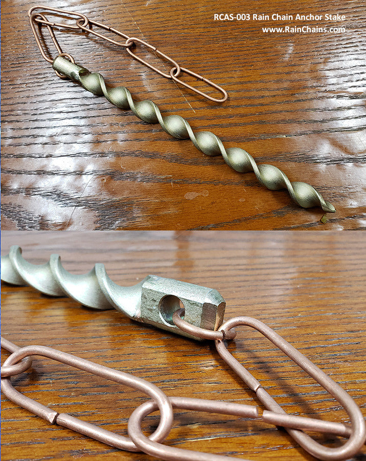 Rain Chain Garden Stake RCAS-003