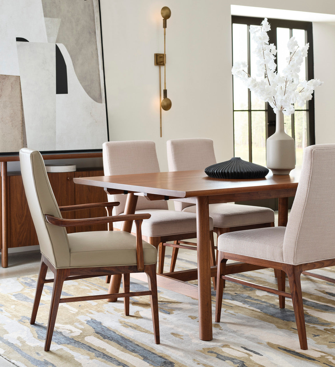 Walnut Grove Tall Upholstered Side Chair by Stickley
