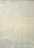 Textured beige and gray patterned rug
