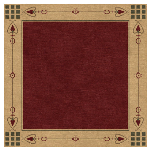 Highland Park Red Stickley Rug
