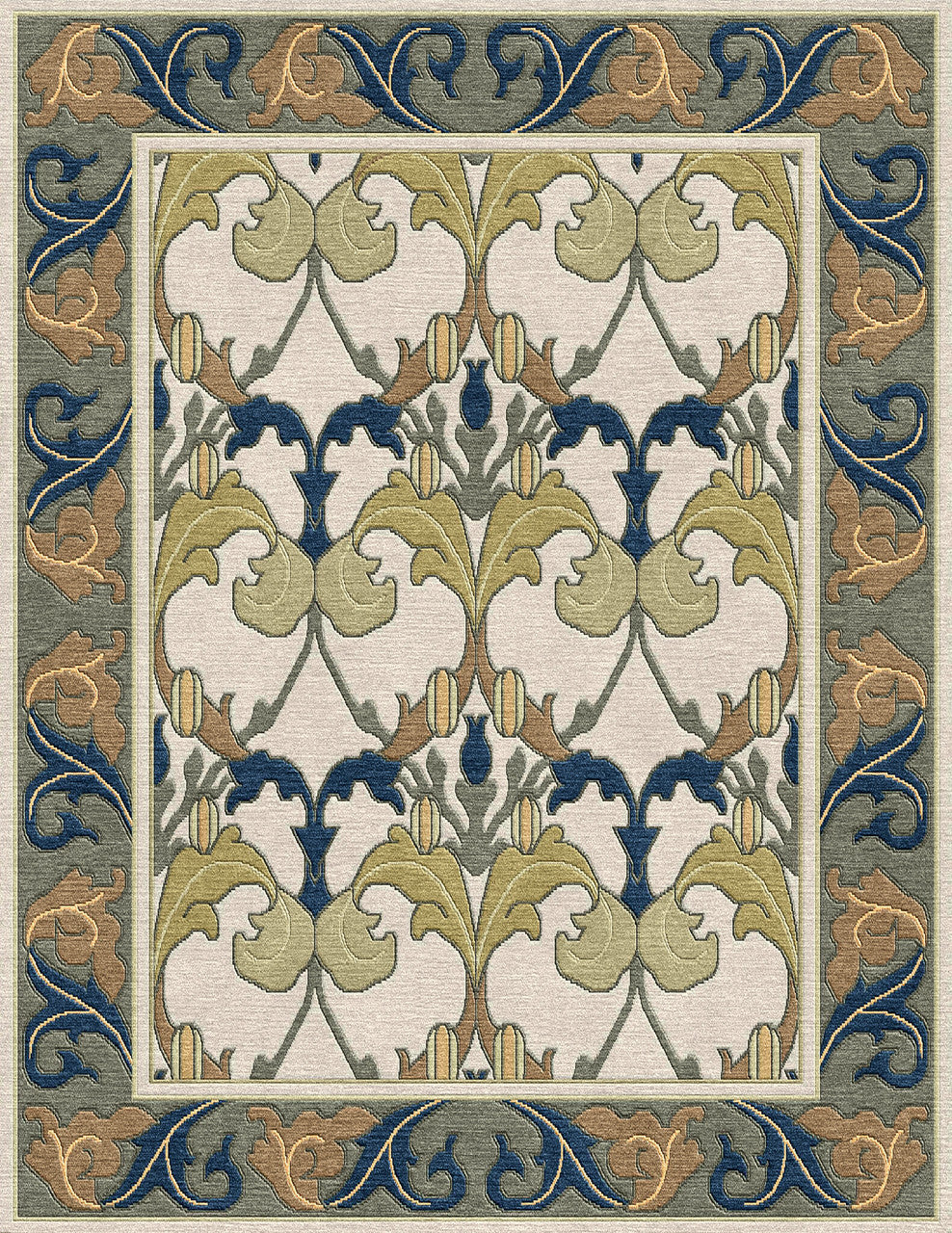 Voysey Botanical Rug by Stickley