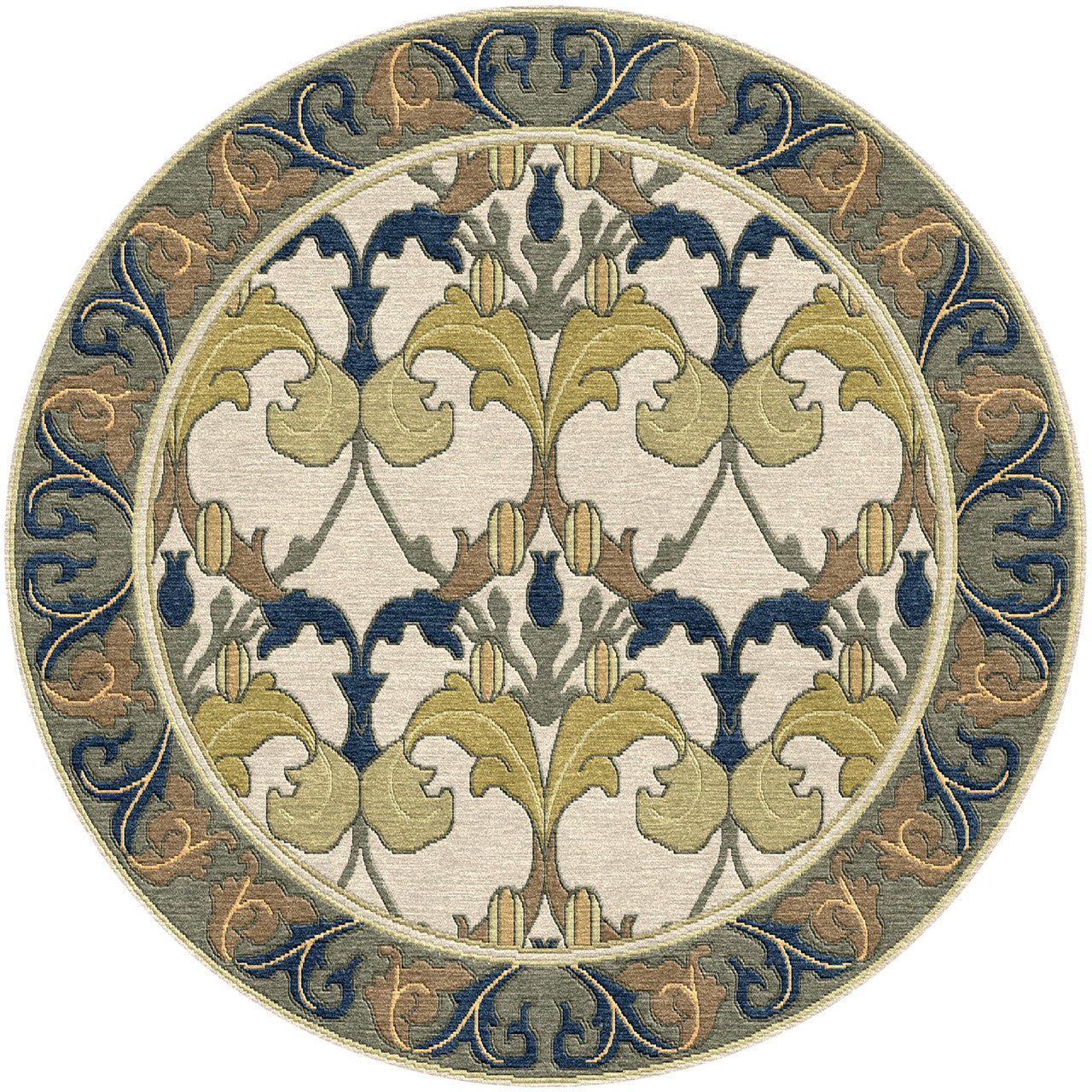 Voysey Botanical Rug by Stickley