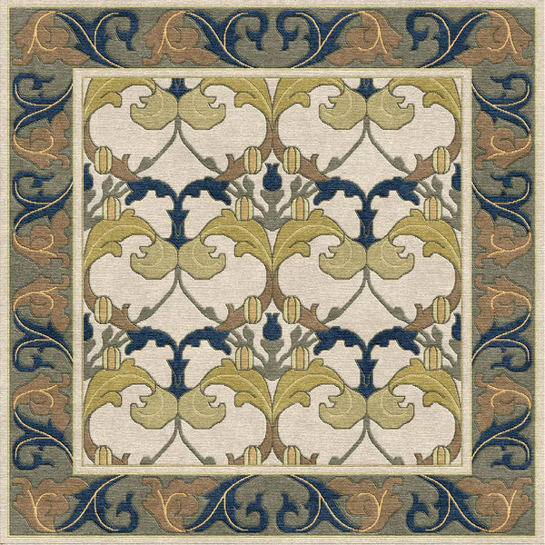 Voysey Botanical Rug by Stickley