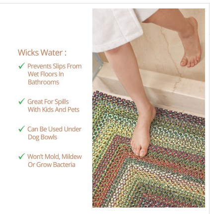 Rain Forest Outdoor Braided Rug