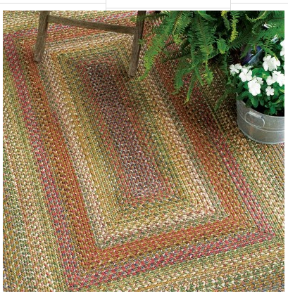 Rain Forest Outdoor Braided Rug