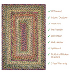 Rain Forest Outdoor Braided Rug