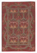 Craftsman Rambling Rose Burgundy Rug