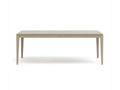Beige dining table on a white background