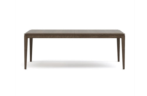 Rectangular wooden table on a white background