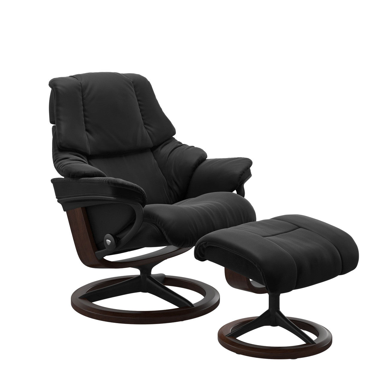 Stressless Reno Signature Base Chair and Ottoman