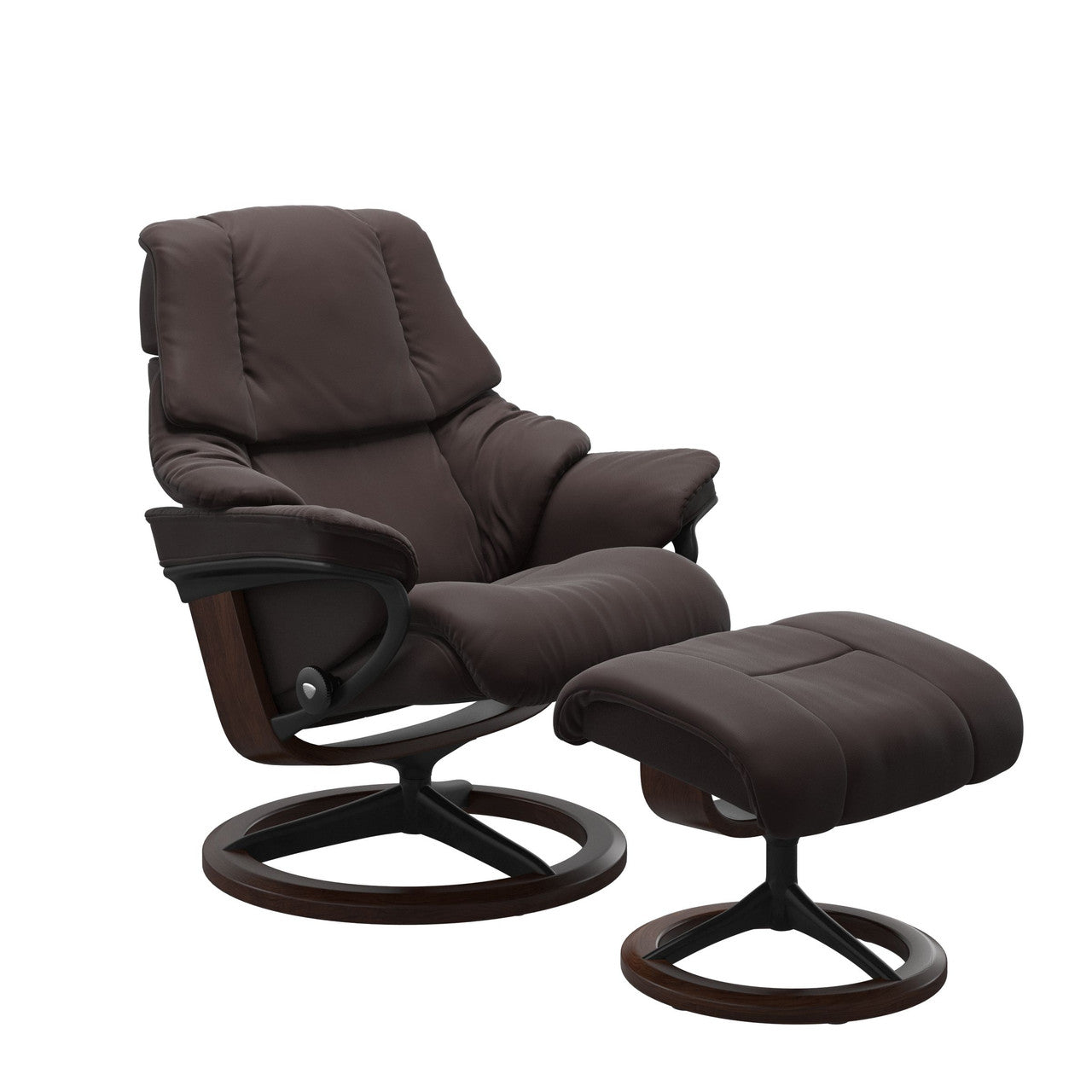 Stressless Reno Signature Base Chair and Ottoman