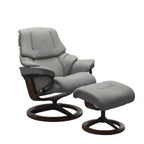 Stressless Reno Signature Base Chair and Ottoman