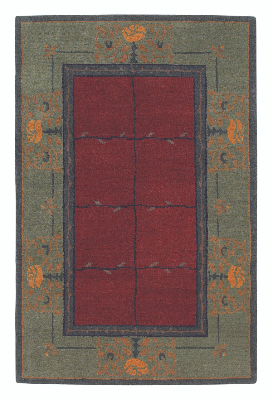 Craftsman Rose Madder Red Rug