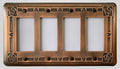 Bungalow Rose Quad GFI Copper Switchplate Cover