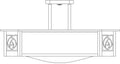 Saint Clair Inverted Semi-Flush Ceiling Mount SCCM-21