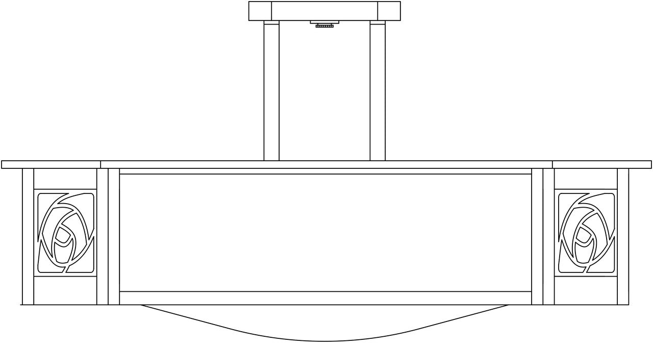 Saint Clair Inverted Semi-Flush Ceiling Mount SCCM-21