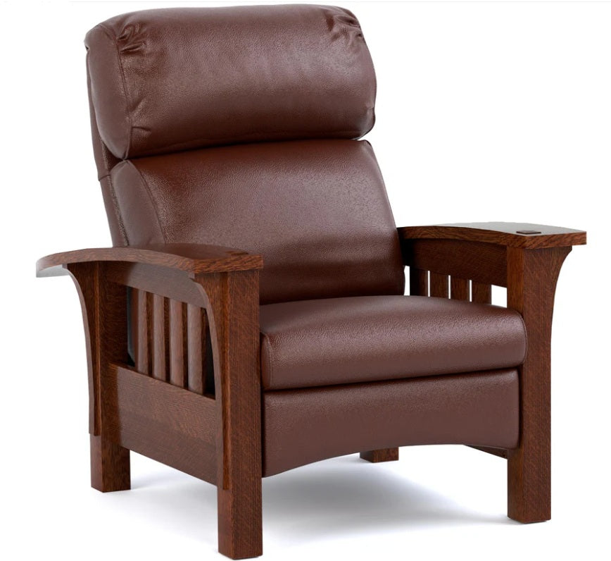 Stickley Bow Arm Bustle Back Morris Promo Recliner