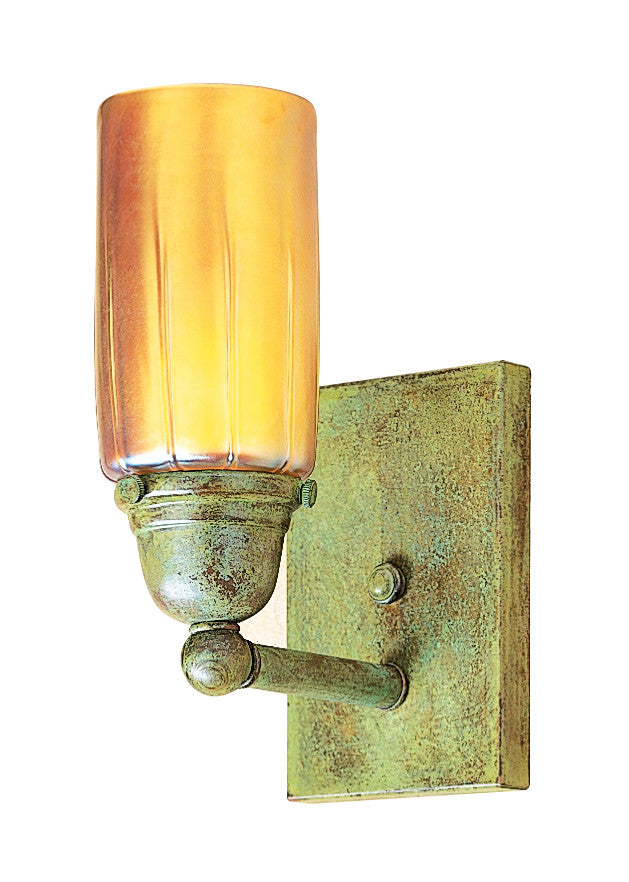 Simplicity One Light Wall Sconce with Glass Art Shade SS-1