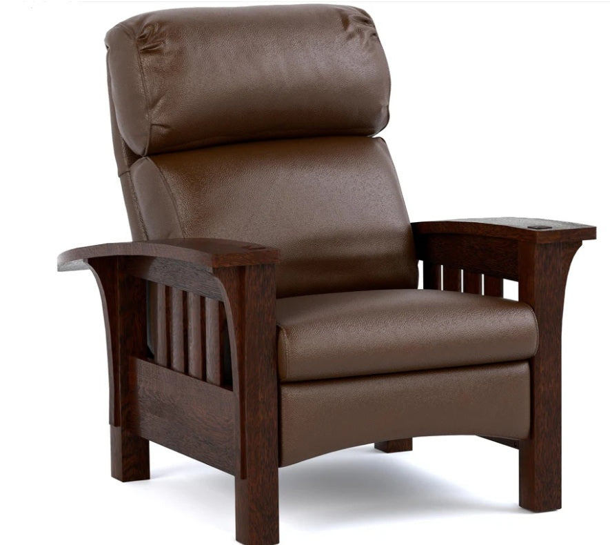 Stickley Bow Arm Bustle Back Morris Promo Recliner